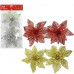 SET 2 FIORI GLITTER C/CLIP CM.20 ASS (18pz)